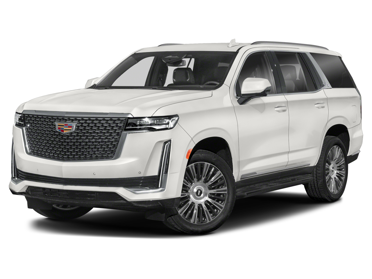 2024 Cadillac Escalade Premium Luxury in Galactic Gray Metallic — front three-quarter view