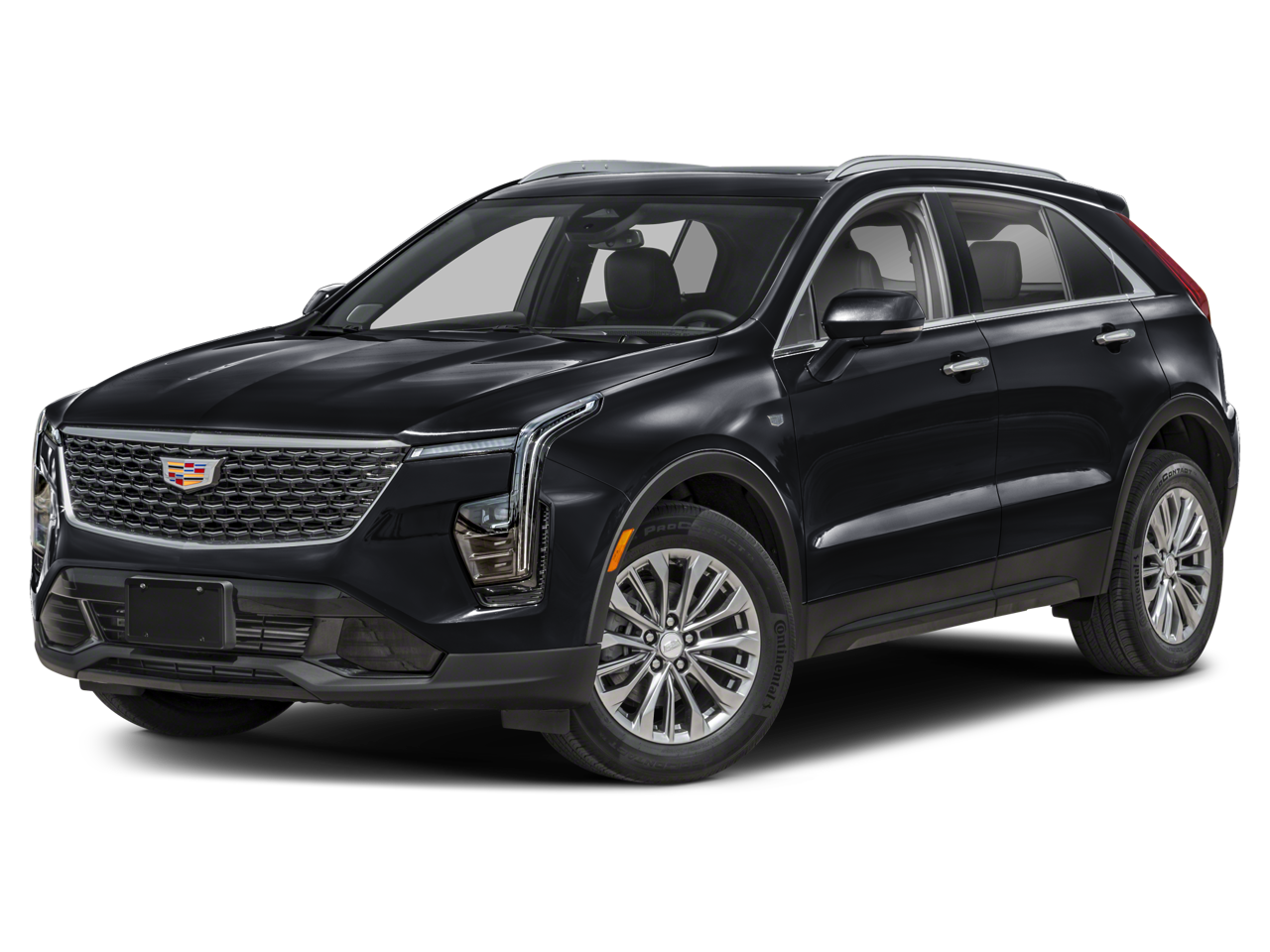 2024 Cadillac XT4 Luxury in Stellar Black Metallic — front three-quarter view
