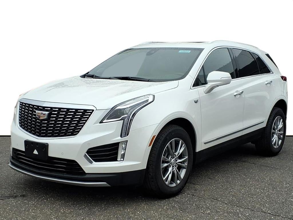 2023 Cadillac XT5 Premium Luxury in Crystal White Tricoat — front three-quarter view
