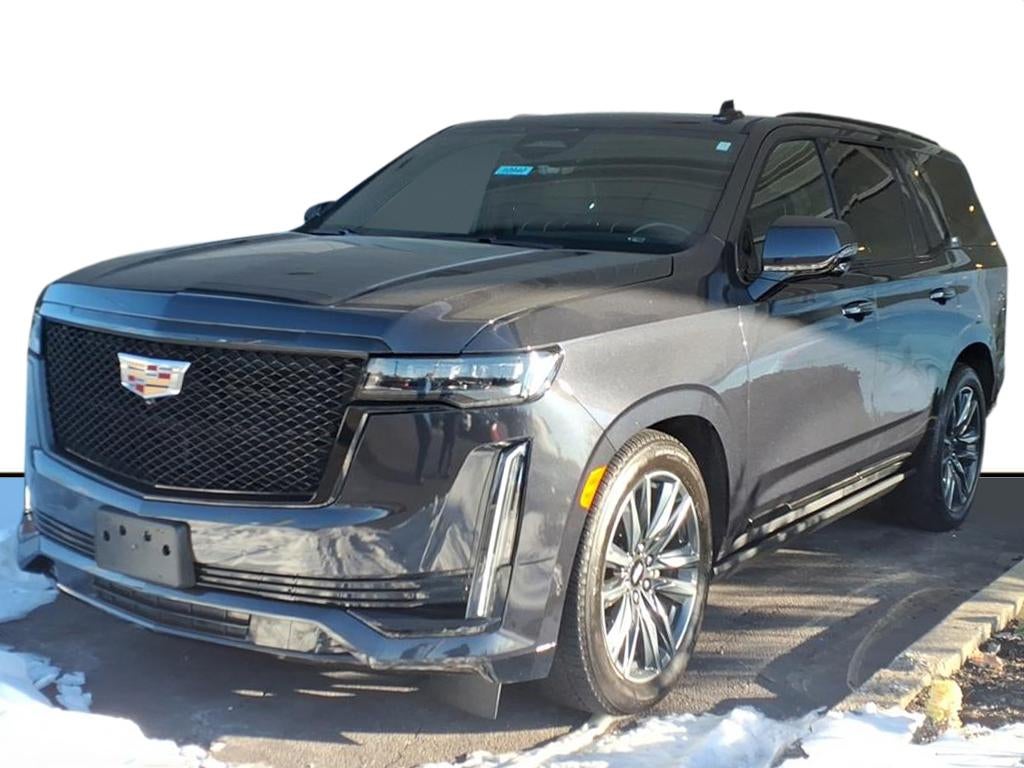2024 Cadillac Escalade Sport in Galactic Gray Metallic — front three-quarter view