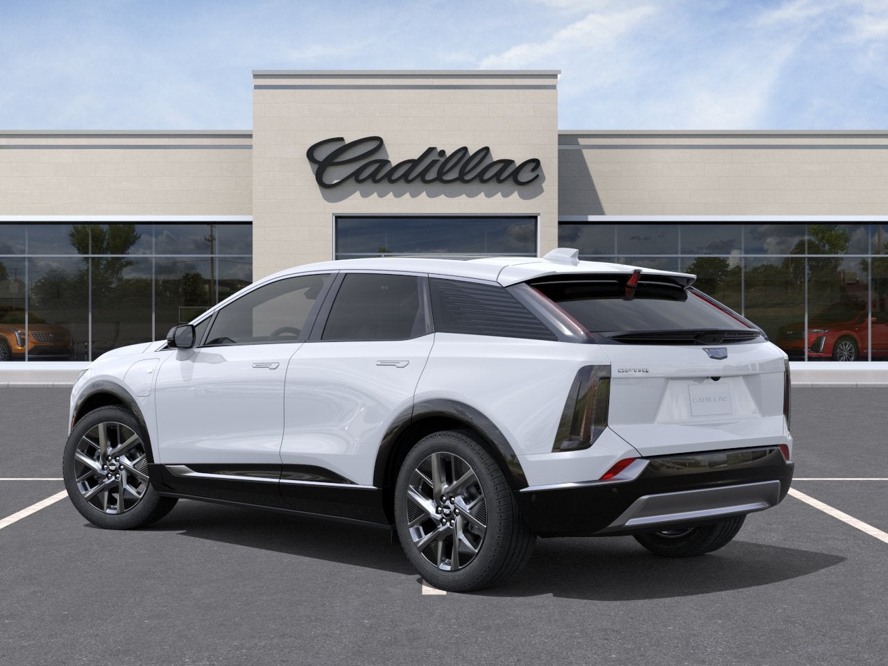 2027 Cadillac OPTIQ — rear three-quarter view